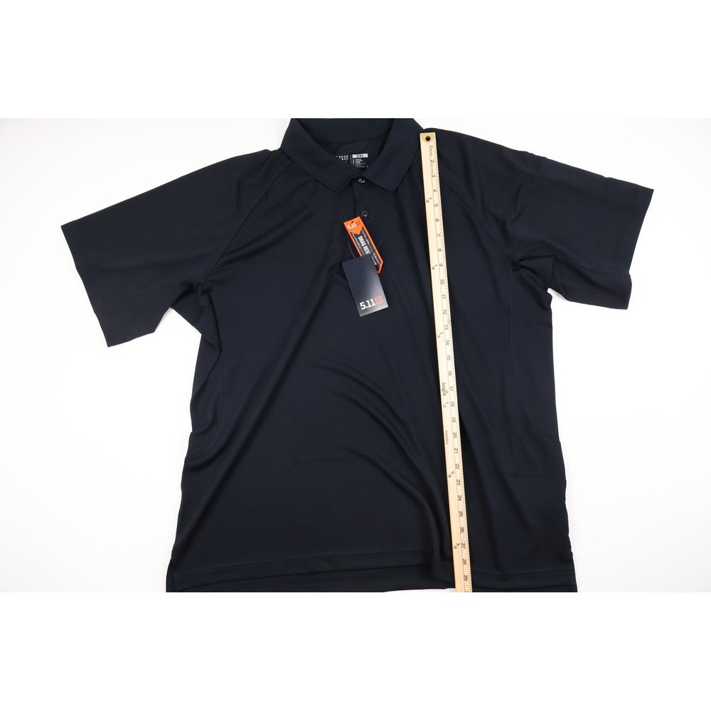 5.11 Tactical Performance SS Polo Dark Navy Solid 2XL NWT 71049 - Picture 5 of 7